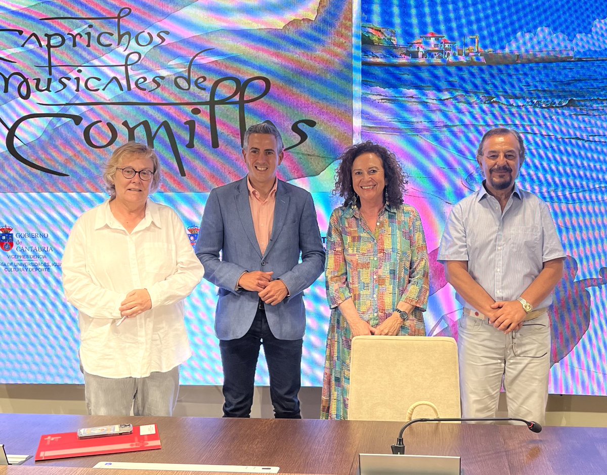 Pablo_Zuloaga's tweet photo. 🎹 🎻 Los #CaprichosMusicales de #Comillas forman parte ya de los veranos de la Villa y #Cantabria. En su 19ª edición, volvemos al Palacio de Sobrellano y El Espolón para disfrutar de la #cultura y la música clásica con @AraMalikian entre otros muchos artistas. https://t.co/EANbiVeAuL