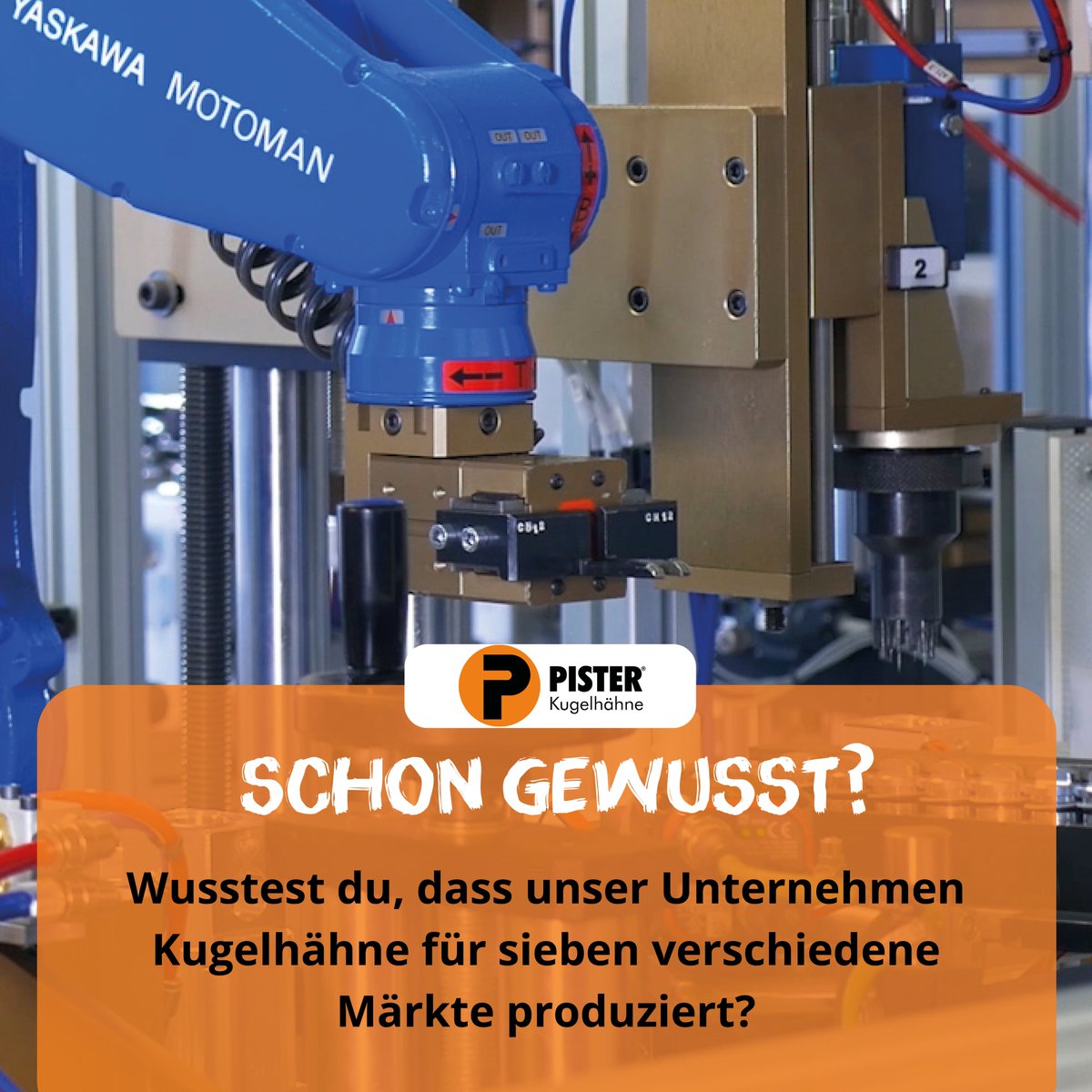 Schon gewusst? 🤔

In den unterschiedlichsten Märkten werden Standard Kugelhähne, Kugelhähne mit Flanschanschluss, Kugelhähne aus Edelstahl, sowie diverse Sonderausführungen verwendet.

Pister – schnell. zuverlässig. kompetent. 🔧

#pister #pisterkugelhähne #industrie #kugelhähne