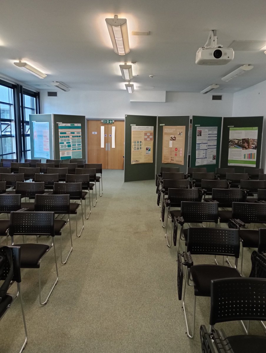 SCMasefield's tweet photo. Super excited to see over 60 people and 50 posters at the @HealthSciYork Research Showcase that myself and @Kate__Mooney have organised. A day of community building and research dissemination made possible by a @bric_york @UniOfYork @UKRI_News grant for enhancing research culture https://t.co/tRyQ3q8Krz
