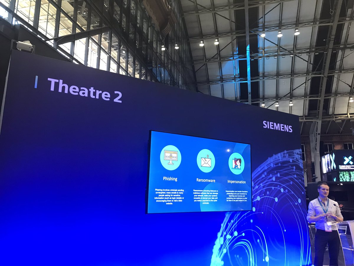 Ric_Bond's tweet photo. .@northwestcrc - a fantastic GM police-led initiative to boost #CyberSecurity awareness and support for North West SMEs being highlighted @SiemensUKNews #Transform2020 expo @fsb_policy @DowntownBusines @gmchamber @LancsInnovation @BizGrowthHub @McrDig @lancslep @cumbrialep https://t.co/R0xpDZG2dT
