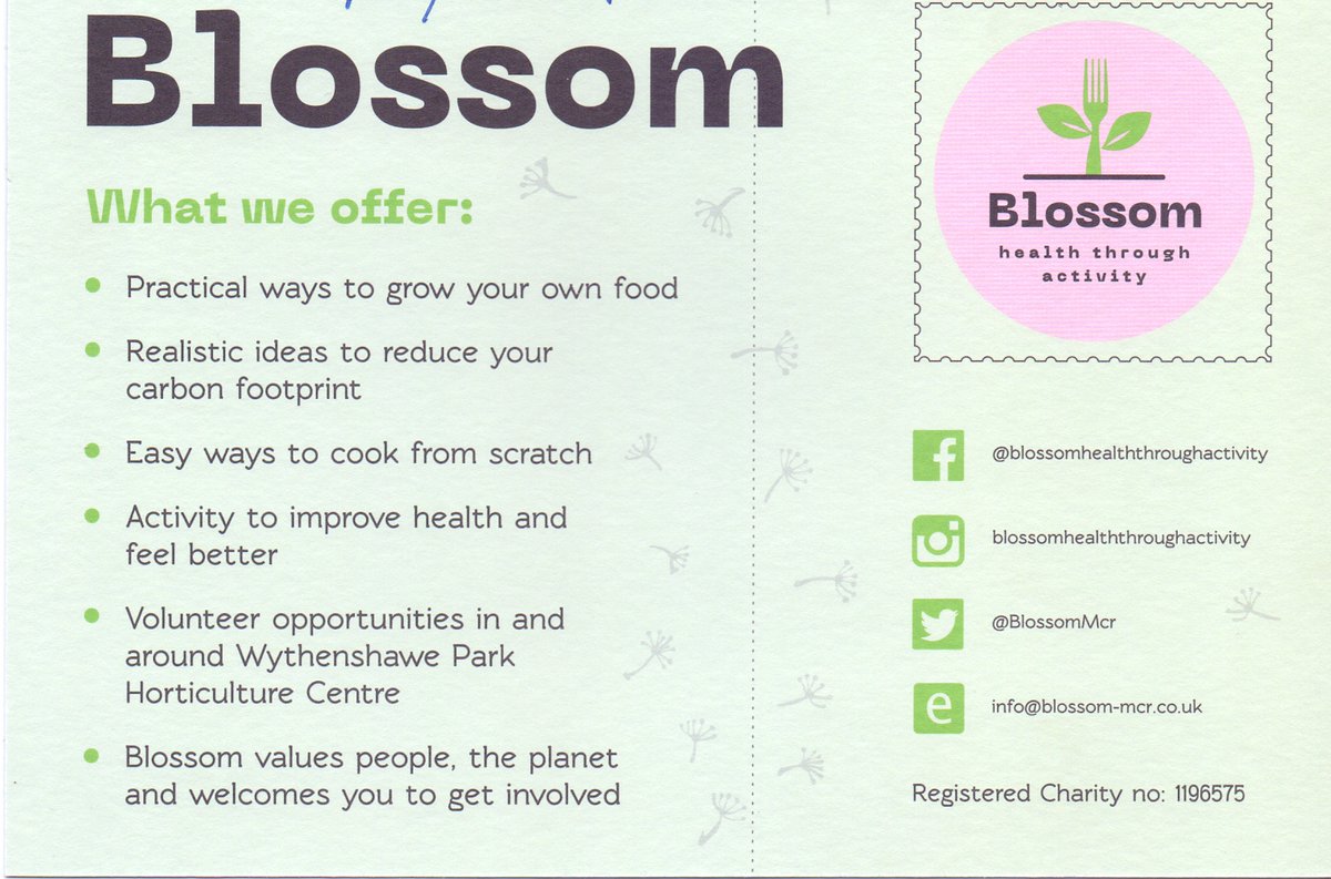 Its time to #blossom come and get involved - #practical ways to #grow your own #food, cook from scratch, improve #health, #volunteer opportunities around Wythenshawe Park Horticulture Centre - get involved @BlossomMCR
