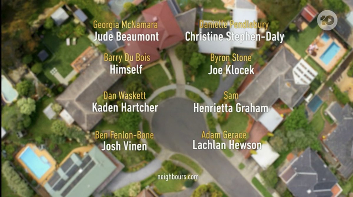 adamgerace's tweet photo. Mind blown! Thank you to the awesome Neighbours writers, one in particular, who named a character after me. It’s such an honour. Long live Prison Guard Adam Gerace! 😂 #Neighbours #CelebratingNeighbours 💜 https://t.co/Jm2Gl7wMgd