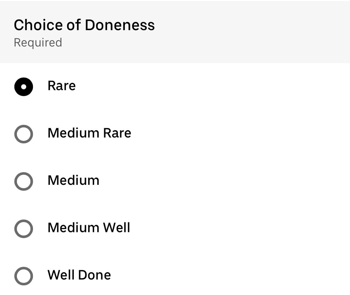 Somebody at this restaurant names their variables just like I do. 🤷‍♀️