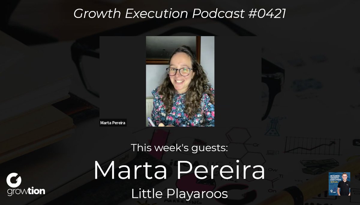 growtion_co's tweet photo. This week's guest on the Growth Execution Podcast is #MartaPereira, Founder of #LittlePlayaroos.
🔊https://t.co/7UICWrQU4I
#podcast #growtion #littleplayaroos #growthexecution #businessgrowth #business #businessofthemonth #podcastguest https://t.co/2NfiaPFJRt