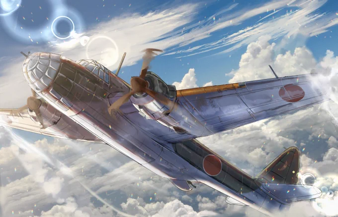 skeb絵の九九式双発軽爆撃機 