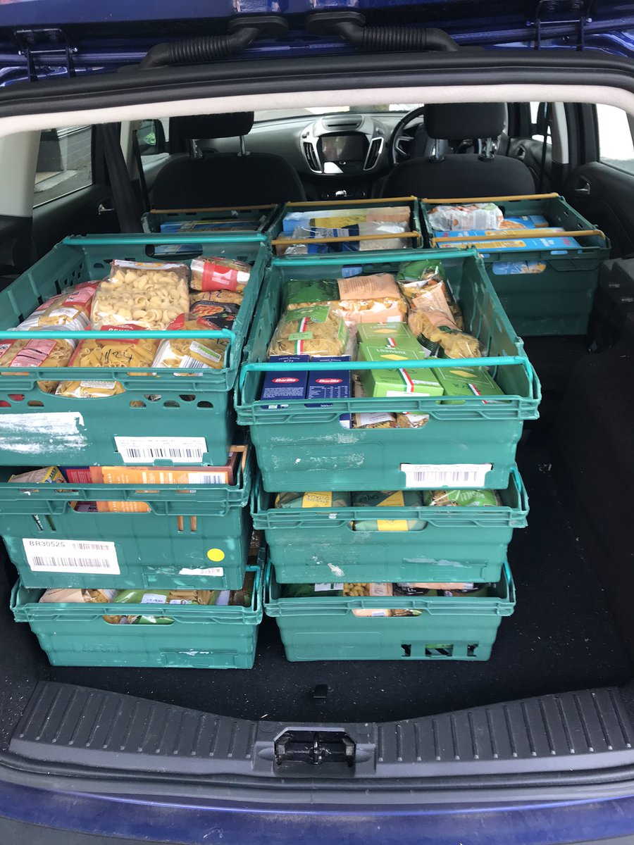 tomcardwell1's tweet photo. Amazing emergency donation from @S_Liv_Foodbank today that will keep us going through a very difficult patch. Thanks to everyone for their help and generosity. https://t.co/6g5ZXPjxlX
