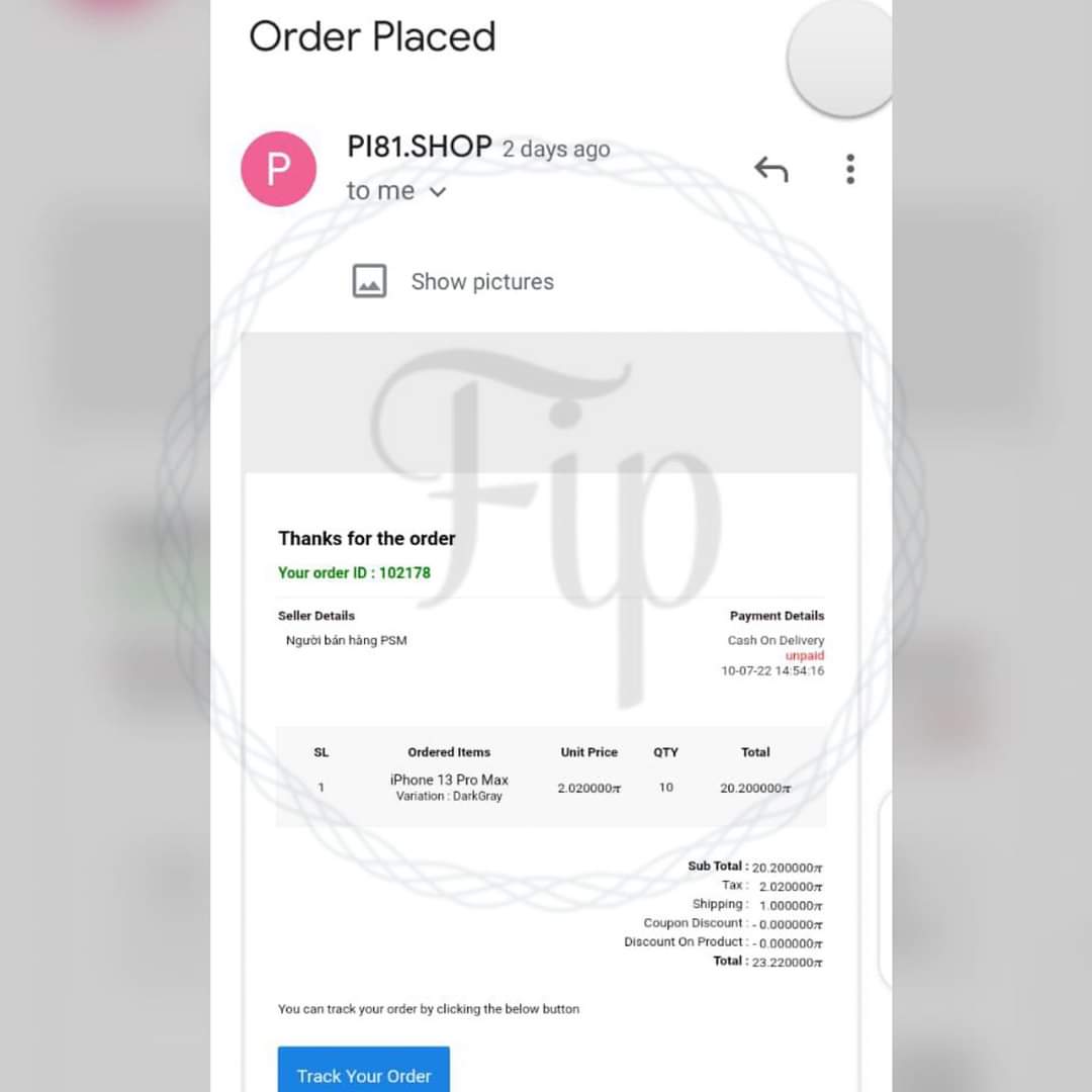 RealAlphaWhale's tweet photo. Barter has begun, its Real among pioneers and the revolution has started. 💪
Vietnames pioneer bought 10 iPhone 13 sold for 20pi,2pi for tax and 1pi for shipping making a total if 23pi.😱😍😍

See here how Pi spread across the universe like wild fire.
👇💸💰 https://t.co/tpSi3CTnBQ