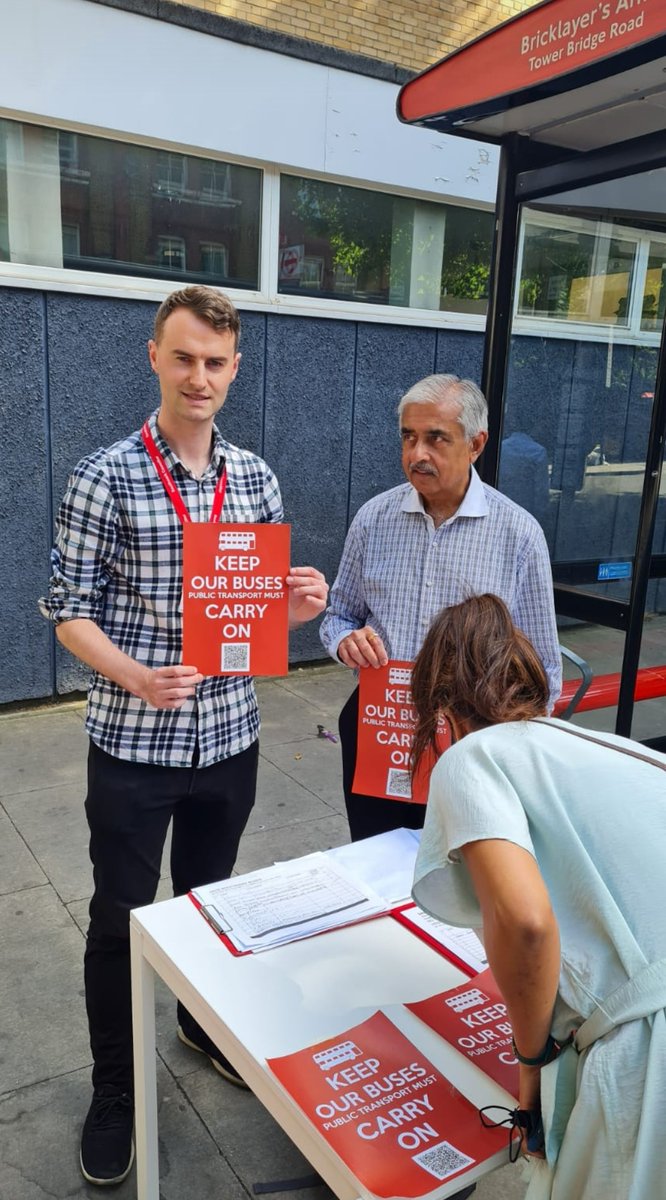 Residents in London Bridge &amp; West Bermondsey - as they are across Southwark - are angry at the proposed cuts to many bus services in the borough. 

Have your say on the plans here:  haveyoursay.tfl.gov.uk/busreview

And make sure to sign our petition: change.org/p/save-southwa…