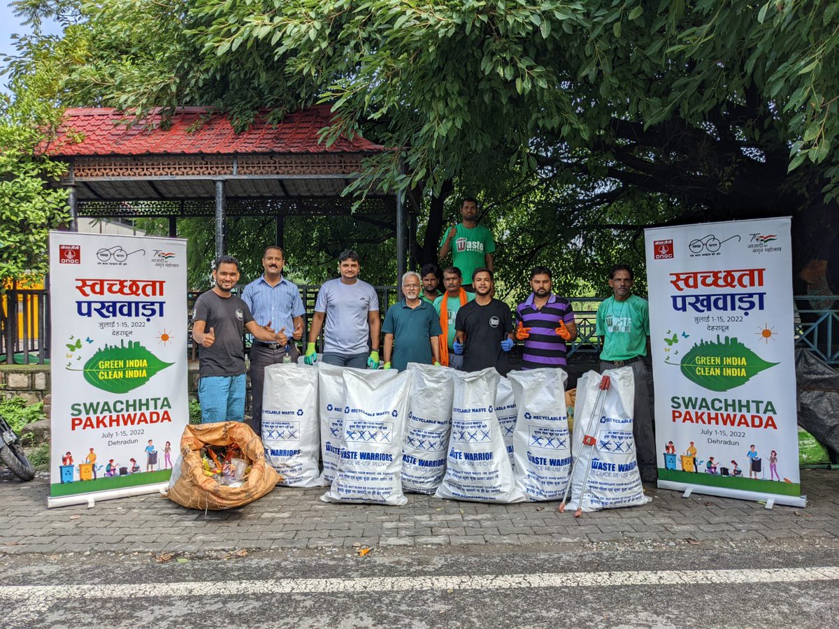 ONGC_'s tweet photo. Under #SwacchtaPakhwada, #ONGC Frontier Basin,Dehradun CSR Team organized #Swachchta Cleanliness Drive in tourist place at Maldevta Dehradun.  
#SwachhBharat #ONGCCares #CleanIndia #CommitmentToCleanliness #YouAreEnergy
@swachhbharat 
@PetroleumMin 
@HardeepSPuri
@Rameswar_Teli https://t.co/2z8VlrzQBk