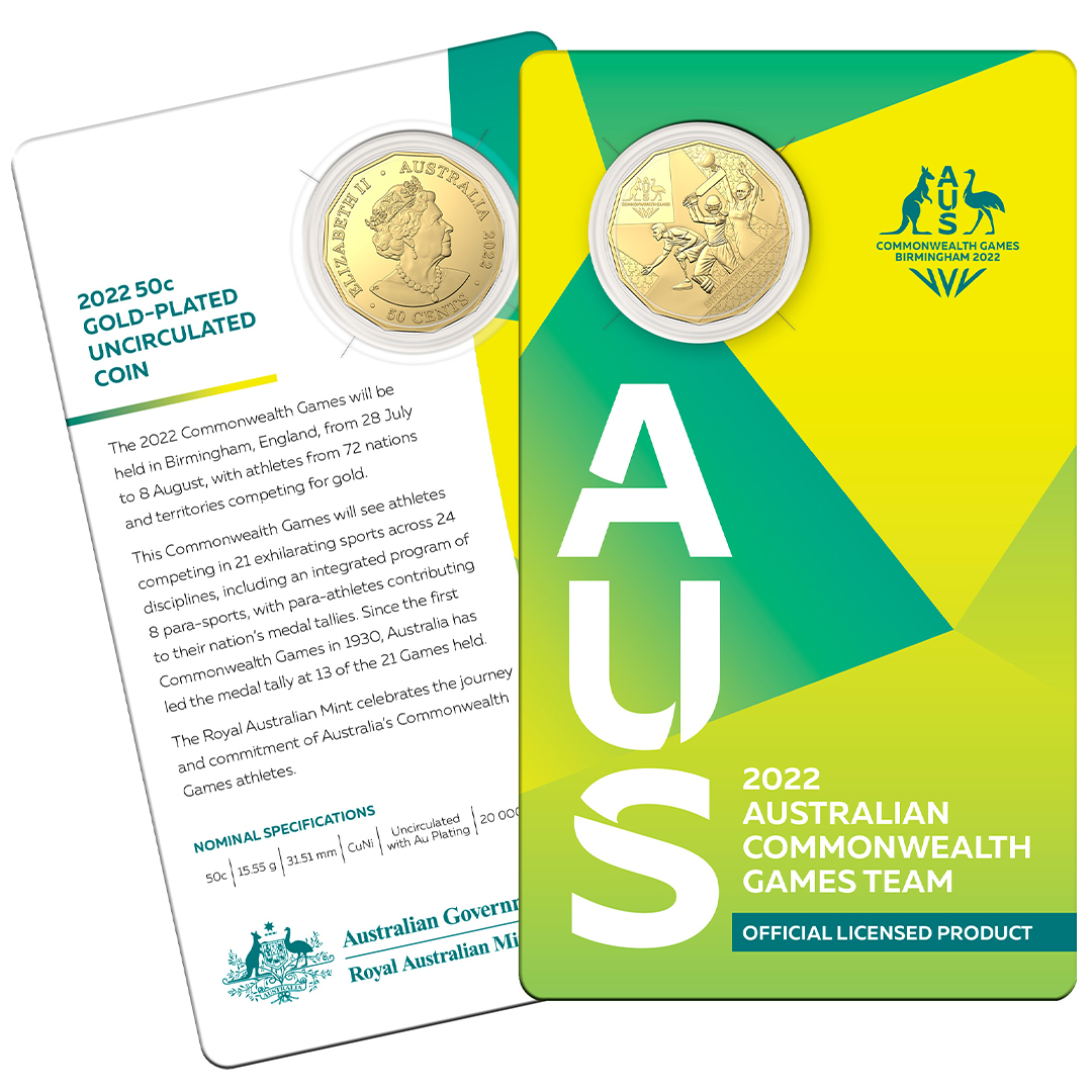 CommGamesAUS's tweet photo. The @RoyalAustMint's Birmingham commemorative $1 &50c coins are available but going faster than a Liz Clay 110m hurdle sprint! The Official @CommGamesAUS Coin Program will be available to purchase from the Mint’s eShop or Contact Centre (1300 652 020) 🇦🇺💚💛 https://t.co/JWGJkXLOqr