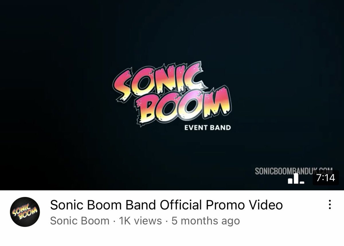 SonnetSmith's tweet photo. My band @SonicBoomBand new promo video has reached 1000 views on @YouTube !Anyone who makes content will understand the algorithm struggle on this platform is real so it feels great!Click here to watch it NOW: https://t.co/XtnwLsbPBH

#sonicboomband #sonnetsmith #YouTube #music https://t.co/NuuSgK3ogQ