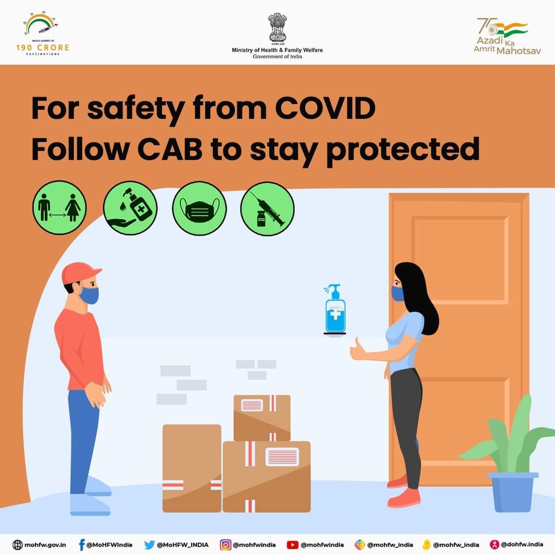 Always follow CAB to remain safe and secure from covid 19.

<a href="/OfficeOfLGJandK/">Office of LG J&K</a> <a href="/diprjk/">Information & PR, J&K</a> 
<a href="/HealthMedicalE1/">Health & Medical Education Department J&K</a> @DivisionalComm1 <a href="/DHSKashmir/">Health Department Kashmir</a> <a href="/NHMJK5/">NHM, J&K</a> <a href="/srinagaradmin/">Srinagar district administration</a> <a href="/DC_Budgam/">Deputy Commissioner Budgam</a> <a href="/DCBaramulla/">Deputy Commissioner Baramulla</a> <a href="/DcKulgam/">Deputy Commissioner Kulgam.</a> <a href="/dcpulwama/">Deputy Commissioner Pulwama</a> <a href="/DCAnantnag/">Deputy Commissioner Anantnag</a> 
<a href="/dckupwara/">Deputy Commissioner Kupwara</a> <a href="/dcganderbal/">Deputy Commissioner Ganderbal</a> <a href="/dmshopian/">District Shopian Official</a> <a href="/dcbandipora/">Deputy Commissioner Bandipora</a> 
<a href="/ddnewsSrinagar/">DD NEWS SRINAGAR</a>