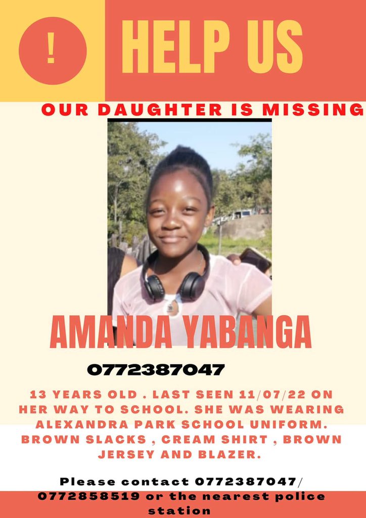 MwanasikanaW's tweet photo. Help us #FindAmanda https://t.co/7BXsAwDQpl