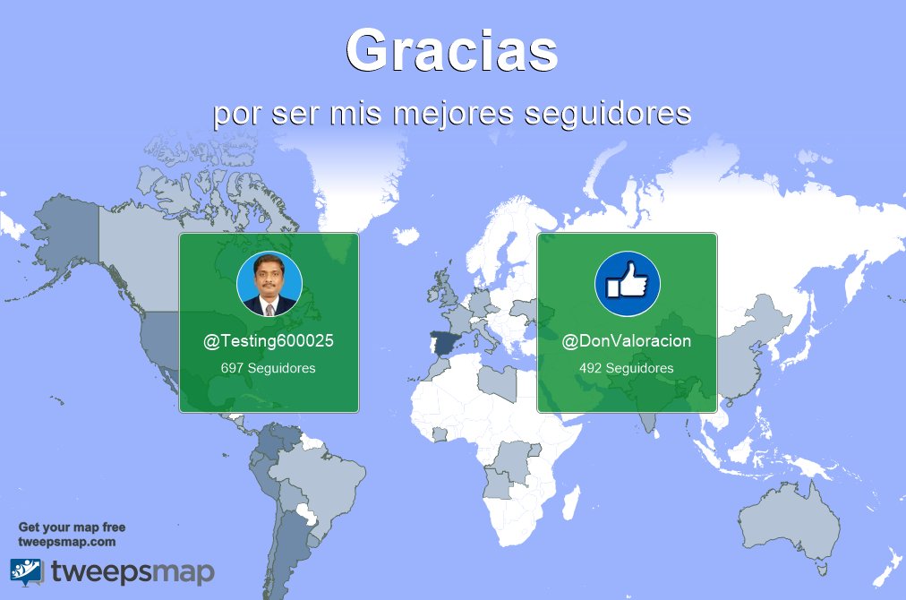 Un agradecimiento especial a mis mejores seguidores esta semana <a href="/Testing600025/">Suthakar | Software Testing/QA</a>, <a href="/DonValoracion/">Don Valoración</a> #FF