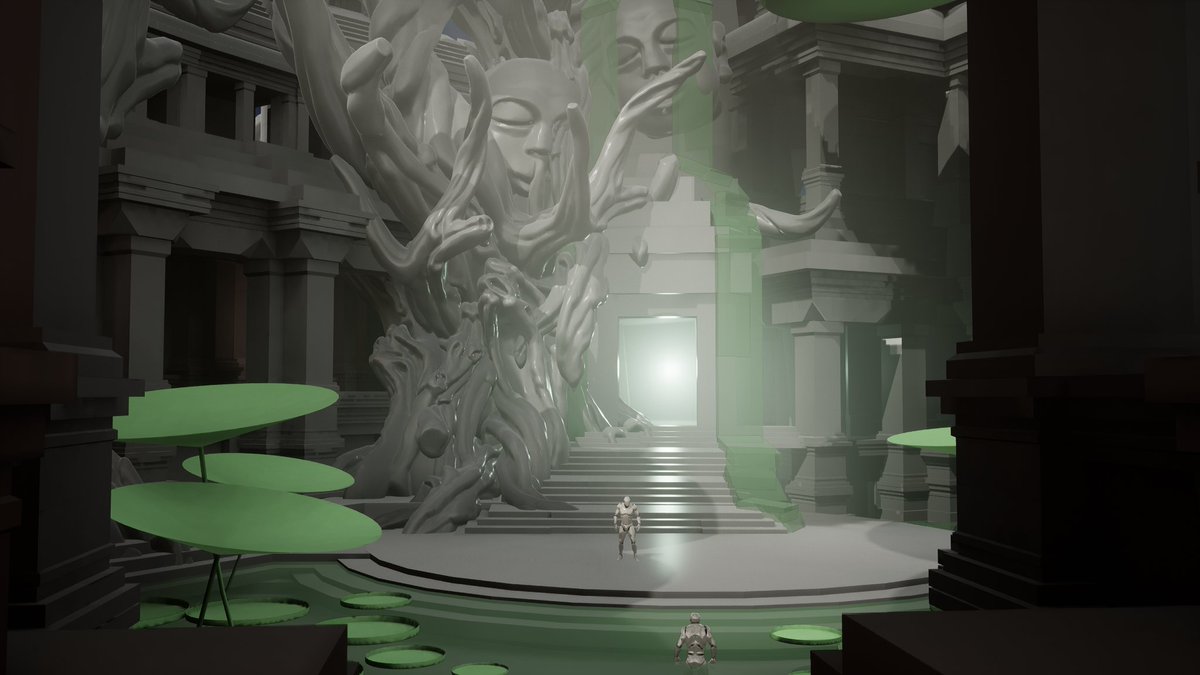 RasmusBagner's tweet photo. Working on a new scene together with https://t.co/WjdsG4K8AG who is in charge of foliage. https://t.co/xnZ6TR7Yez