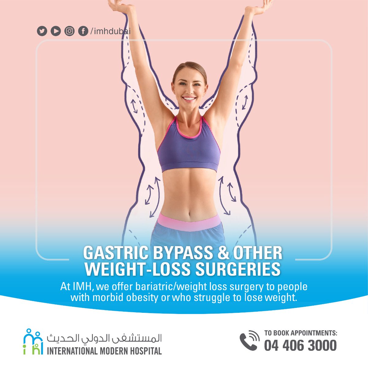 Have you tried out everything and yet you are still struggling with weight loss? It's time to consider our weight loss surgeries. #imhdubai #internationalmodernhospital #itsmyhospital #healthcare #healthcaredubai #hospital #uae #dxb #mydubai #bariatric #weightloss #obesity