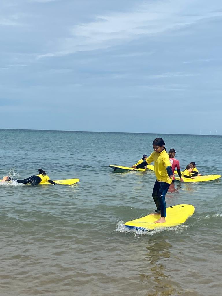 malmesburypri's tweet photo. Another day of fun at the beach 🏖 
☀️ 
Be The Best You Can Be #BTBYCB #school #education #teachers #london #primaryschool #towerhamlets #edutwitter #surfing #surf https://t.co/C066fqDoT0