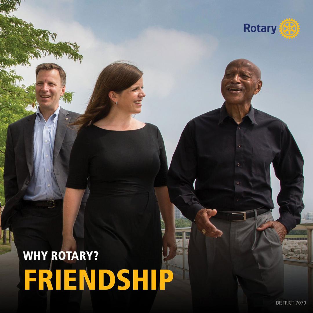YouniSebaggala's tweet photo. 1. Friendship
Membership in Rotary fulfills the basic human need of friendship. In fact, it was one of the primary reasons Paul Harris started @Rotary in 1905. We create lifelong friendships in our local and international communities. #WhyRotary https://t.co/47GZBrFEEU