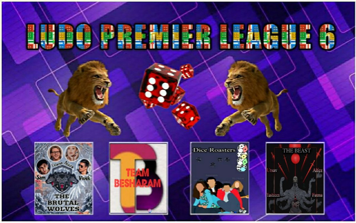 LazyySaket's tweet photo. 4th Match
Singles 9:45pm
#BrutalWolves #TeamBesharam #DiceRoasters #TheBeast 

#LPL6
#LudoPremierLeague https://t.co/c6LuAUE2xV