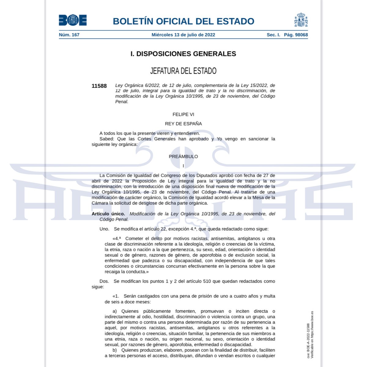 AguilasPolicia's tweet photo. Novedad 👇🏻
Modificaciones que afectan a penal tema 30 y 43 de Escala #Ejecutiva y tema 16 de Escala #Básica
https://t.co/SrZMf5G2S7
#BOE #AcademiaÁguilas #PolicíaNacional
#OposicionesCNP #Oposiciones https://t.co/uw6JV6uIU7
