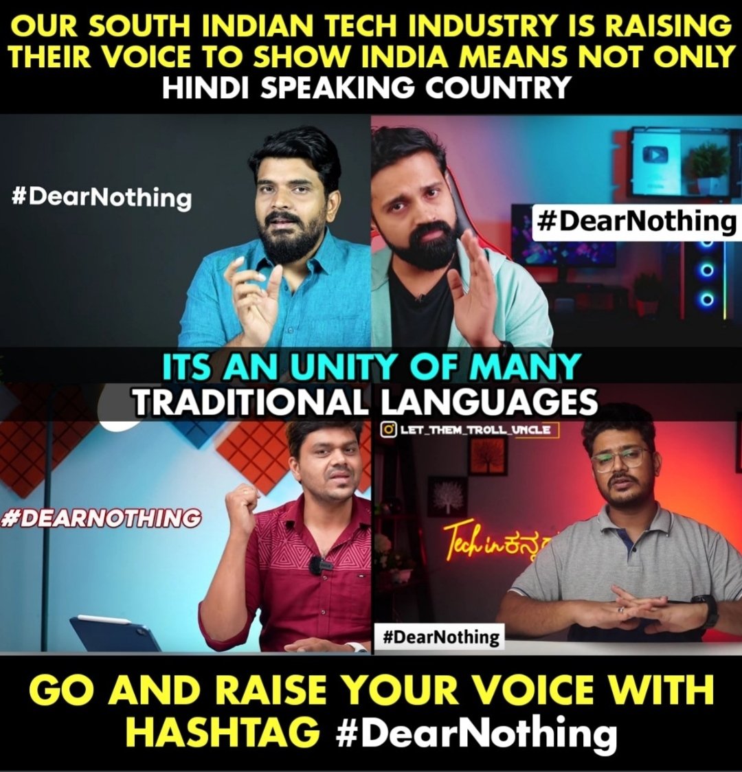 Rejith4400's tweet photo. #DearNothing
For malayalam,Telugu,Tamil,kanada. https://t.co/frBk8jDHwt