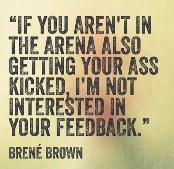 jtalmarode's tweet photo. Caution: While not the most professional way to say it, CREDIBILITY is an essential part of feedback. Or, as Brene Brown puts it… #HPAI2022 #howfeedbackworks https://t.co/Ek3m6olRJq
