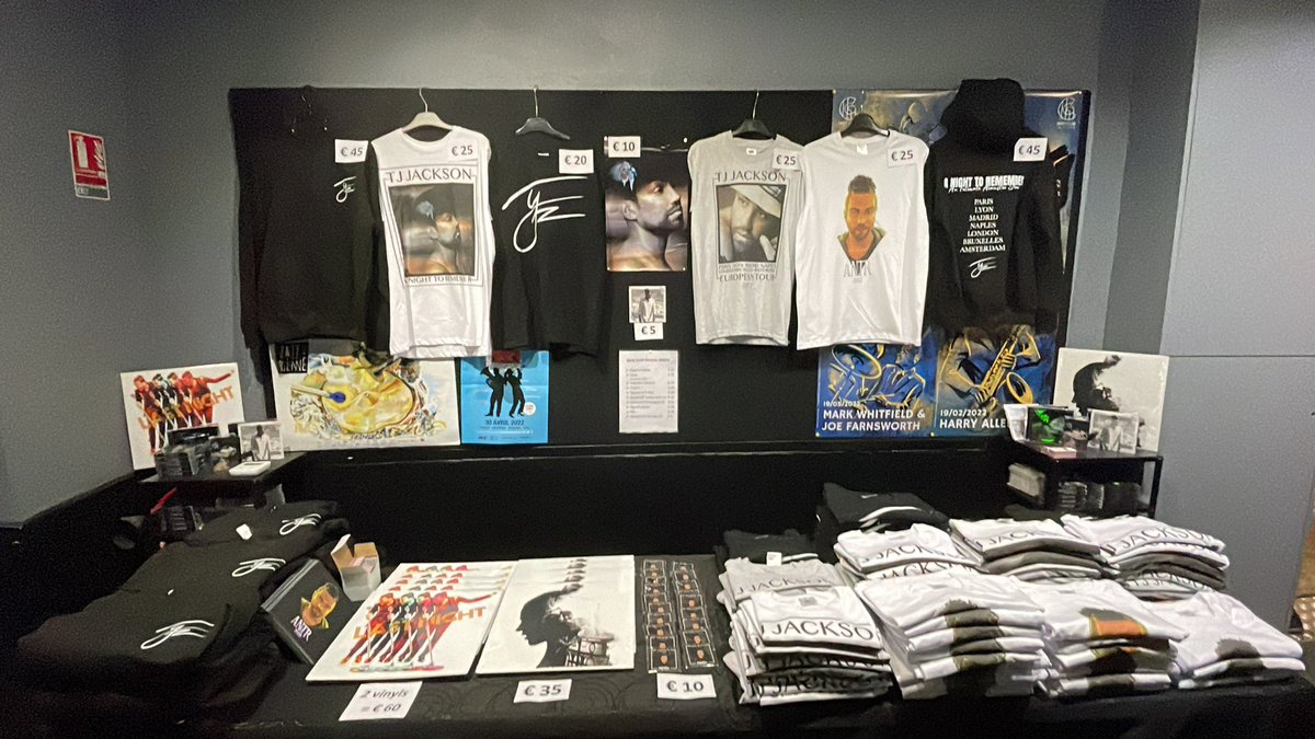 Merch table from my ANTR shows. And yes most items will be available on my online store. Make sure to sign up for newsletter for announcement because items are limited: tjjackson.com