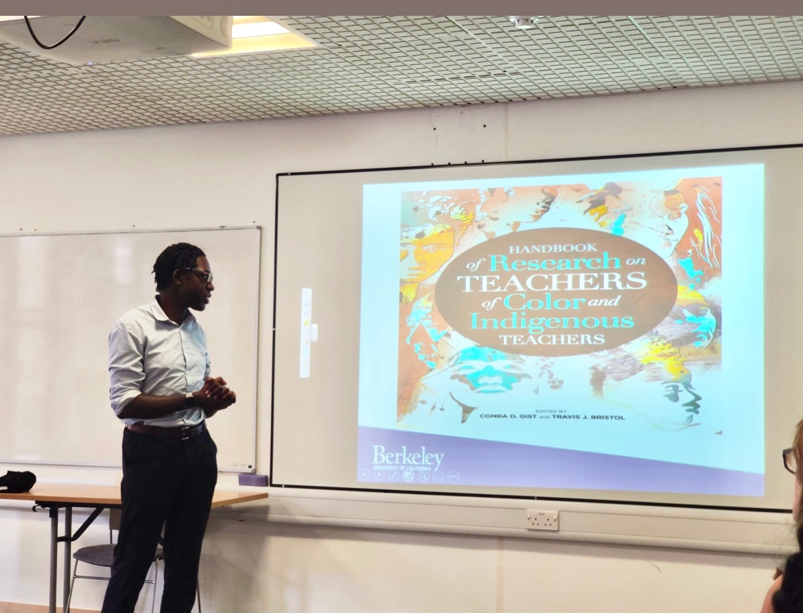 Travis J. Bristol (@travisjbristol) on Twitter photo 🙏🏿 <a href="/ioecttr/">Centre for Teachers & Teaching Research</a> & <a href="/IOESociology/">Sociology@IOE</a> for oppor. to talk about #teachers #teaching, teacher ethnoracial diversity, & <a href="/AERA_EdResearch/">AERA</a> Handbook of Research on TOC & Indigenous #teachers
📷: <a href="/urban_teacher/">Urban Teacher</a> (🙏🏿 bro.) <a href="/Berkeley_Educ/">Berkeley School of Education</a> 🙏🏿 <a href="/ioecttr/">Centre for Teachers & Teaching Research</a> & <a href="/IOESociology/">Sociology@IOE</a> for oppor. to talk about #teachers #teaching, teacher ethnoracial diversity, & <a href="/AERA_EdResearch/">AERA</a> Handbook of Research on TOC & Indigenous #teachers
📷: <a href="/urban_teacher/">Urban Teacher</a> (🙏🏿 bro.) <a href="/Berkeley_Educ/">Berkeley School of Education</a>