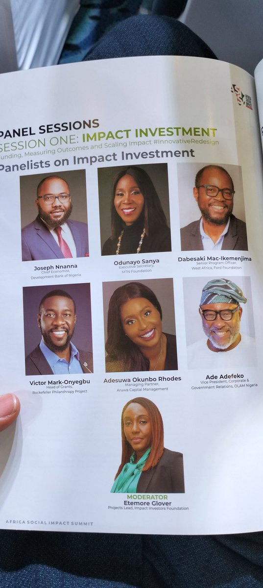 Our first panel session: Impact Investment; Funding, Measuring Outcomes and Scaling Impact. #ASIS.. Speakers are <a href="/AdesuwaOR/">Adesuwa Okunbo Rhodes</a>  <a href="/AdeAdefeko/">Ade Adefeko</a> <a href="/odunayosanya/">odunayo sanya</a> @dabesaki <a href="/mark_onyegbu/">victor mark-onyegbu</a>