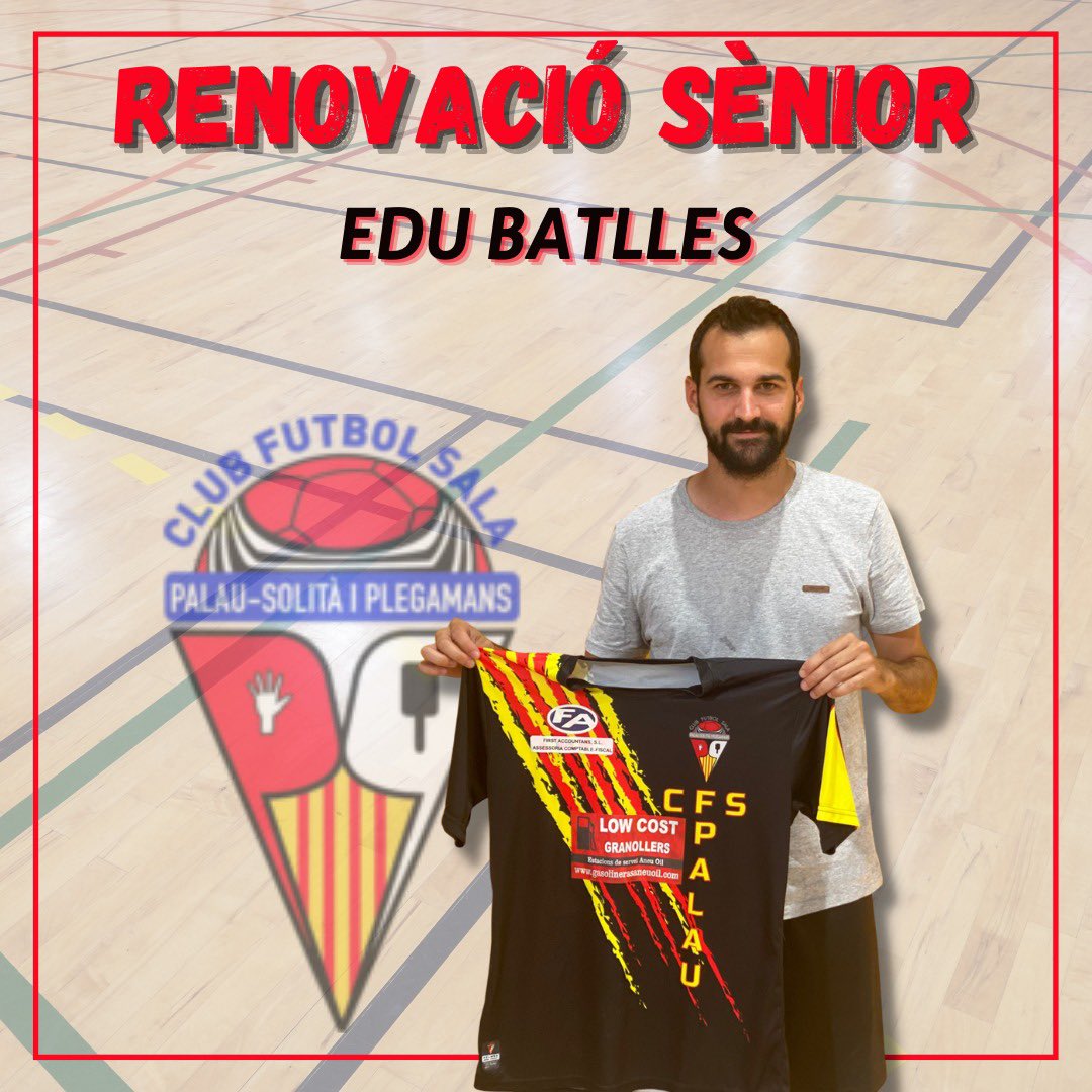 RENOVACIÓ🚨‼️

➡️ Edu Batlles (@edubatlles ) renova una temporada més com a porter del sènior masculí!💪🏻

Sort la temporada vinent!🙌🏻