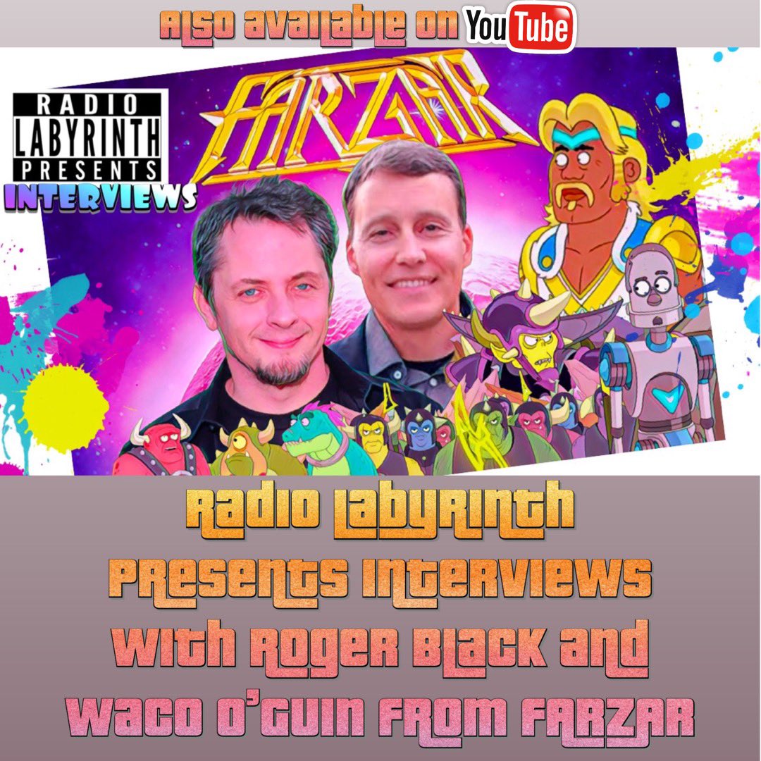 Radio_Labyrinth's tweet photo. RLP - Interviews - Farzar with Roger Black and Waco O'Guin https://t.co/0UHwFO2Ngz This week on RL Presents we have long time friends of the show Roger Black and Waco O’Guin

#Farzar #ParadisePD #Brickleberry #RogerBlack #WacoOGuin #TheDamnShow #UGA #GenX #HowardStern https://t.co/rnbwIyEUWO