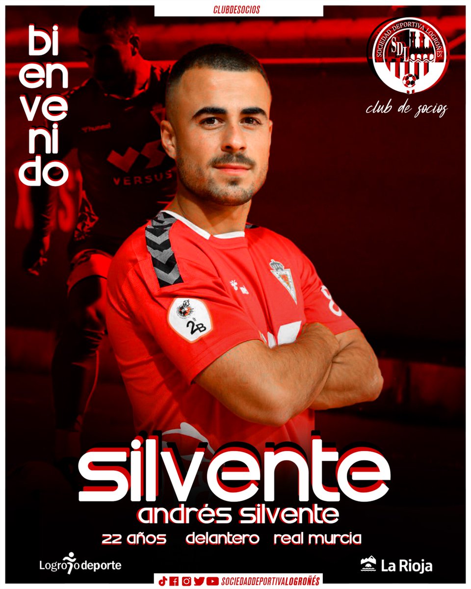 COMUNICADO | 🇦🇹

Andrés Silvente, refuerza el ataque de la S.D. Logroñés.

¡Gracias por la confianza <a href="/andresilver99/">Andrés.</a>!
¡A por todas!

#SDLog