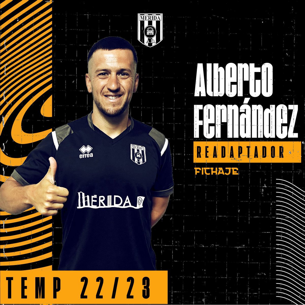 Feliz de poder formar parte de este gran club, con muchas ganas e ilusión de comenzar esta nueva etapa ⚫️⚪️⚽️ <a href="/Merida_AD/">A.D. Mérida</a>