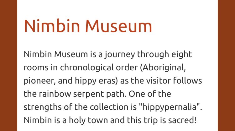 corbettlarks's tweet photo. @MattChorley Nimbin Hippy Museum. Out of this world. https://t.co/9tyWIjVckZ