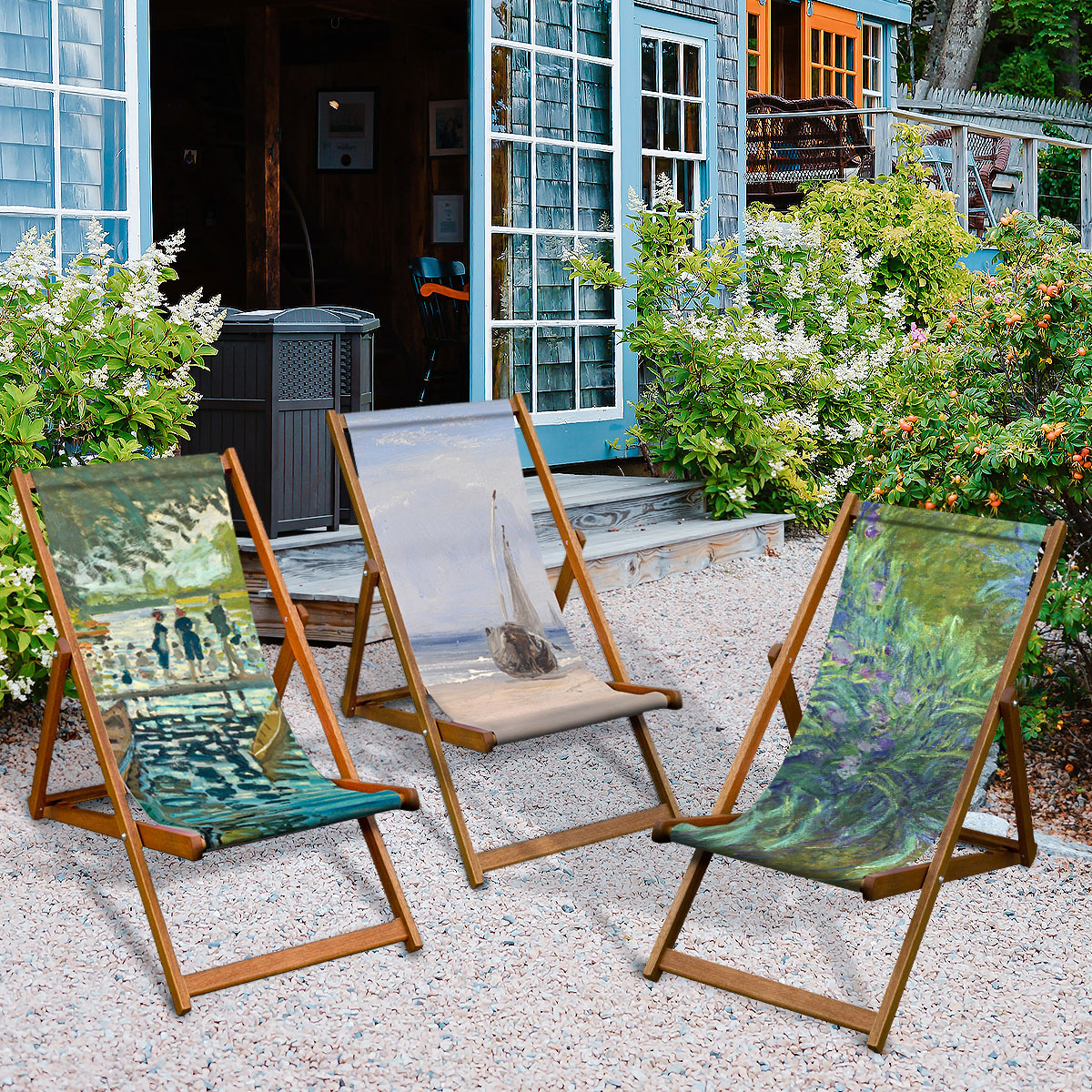 National Gallery on Twitter "☀️ Sit back, relax and dream of art! Our deck chairs are not only