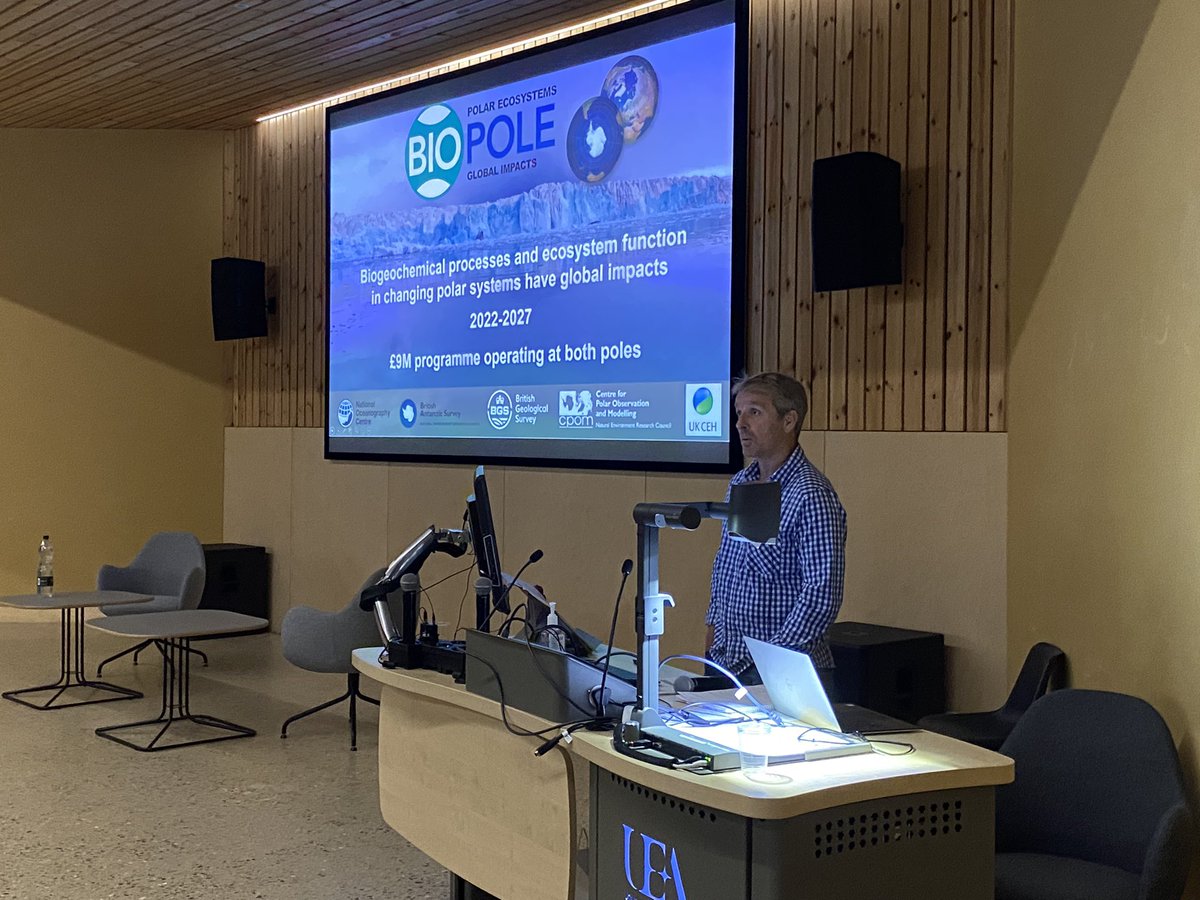 RoSES (@roses_ocean) on Twitter photo Overview of new <a href="/NERCscience/">Natural Environment Research Council</a> National Capability project <a href="/BIOPOLE_NERC/">BIOPOLE</a> by <a href="/BAS_News/">British Antarctic Survey 🐧</a> PI Geraint Tarling at our Annual Science Meeting hosted <a href="/ueaenv/">UEA School of Environmental Sciences</a> Overview of new <a href="/NERCscience/">Natural Environment Research Council</a> National Capability project <a href="/BIOPOLE_NERC/">BIOPOLE</a> by <a href="/BAS_News/">British Antarctic Survey 🐧</a> PI Geraint Tarling at our Annual Science Meeting hosted <a href="/ueaenv/">UEA School of Environmental Sciences</a>