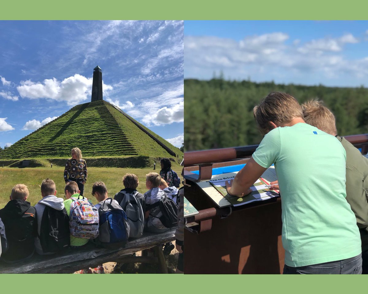 KunstCentraal's tweet photo. 🌿 Mooi project uit het #Cultuurprogramma: tijdens ‘De #Pyramide van #Austerlitz’ bezocht groep 7 van De Olijfboom uit Woudenberg dit #monument. Ze leerden over de Franse tijd, beklommen de Pyramide en voerden opdrachten uit. Het was een leerzame middag! https://t.co/B5tizsIbNG