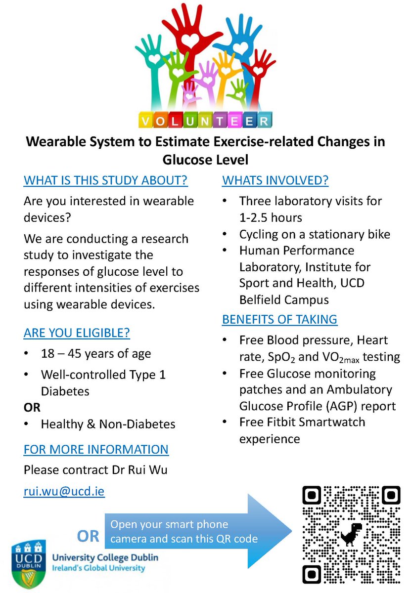 Rui Wu (@_ruiwu) on Twitter photo We are looking for Volunteers to join our reserach project to estimate glucose level changes during the exercise #UCDresearch #loveirishresearch funded by
<a href="/IrishResearch/">We are now Research Ireland</a> and <a href="/InnovationZed/">Innovation Zed</a>
check it out and retweet it please
drive.google.com/file/d/1uW3lV8… We are looking for Volunteers to join our reserach project to estimate glucose level changes during the exercise #UCDresearch #loveirishresearch funded by
<a href="/IrishResearch/">We are now Research Ireland</a> and <a href="/InnovationZed/">Innovation Zed</a>
check it out and retweet it please
drive.google.com/file/d/1uW3lV8…