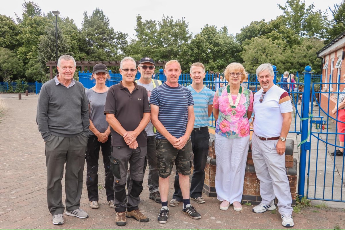 TrevorMHart's tweet photo. Delighted to open new play area with support from Parish Council, Co-op and Lottery funding.  Opened today by Chair of Parish Council Christine Abram and Parish Lengthsmen who did the preparatory work for us. https://t.co/zO8ubHC4li