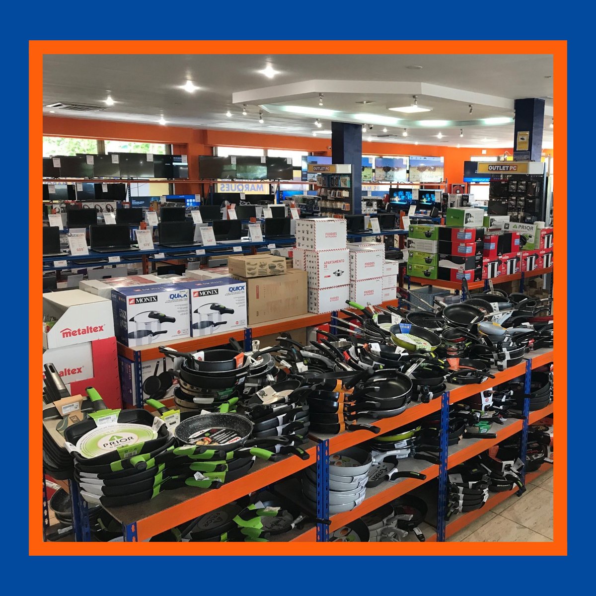 OutletPCoficial's tweet photo. En el #OutletPC de #Tarragona encontrarás oportunidades TOP en electrodomésticos, cocina, hogar, electrónica... Y muchísimo más!🤯
#Chollos #Oportunidades #Liquidaciones #Gangas #Outlet #PrimerasMarcas #OutletTarragona #Promociones https://t.co/8OmfV4pbWx