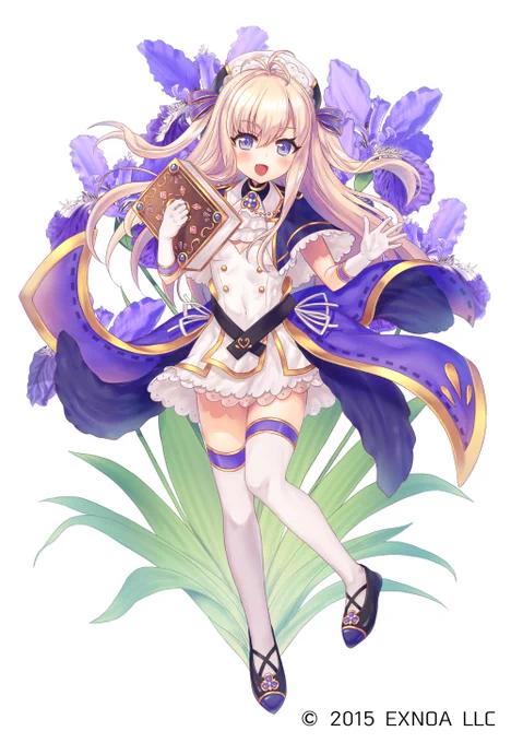 【お仕事告知】DMMGAMES様より『フラワーナイトガール』にて「イチハツ」を描かせて頂きました!コイソリハ隊の「イ」担当ですどうぞよろしくお願い致します #花騎士 #フラワーナイトガール 