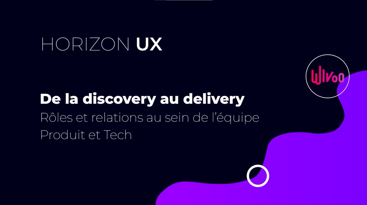 Wivoo1's tweet photo. 🤝Les relations PM/PrD/Tech depuis la discovery à la delivery

Nicolas Oisel, Product Consultant et Norma Cifuentes, Head of Product Design chez Wivoo sont au séminaire Horizon UX initié par la formation UX Design de @lecolemultimedia ! 

👀NOW sur Twitch, lien en commentaire 👇 https://t.co/WCQrELfPvP