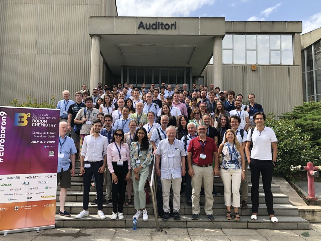 icmabCSIC's tweet photo. Great success in the EuroBoron9 2022 conference organized by ICMAB researchers https://t.co/Dcn7Q7qdVj https://t.co/dx57mCVnp2