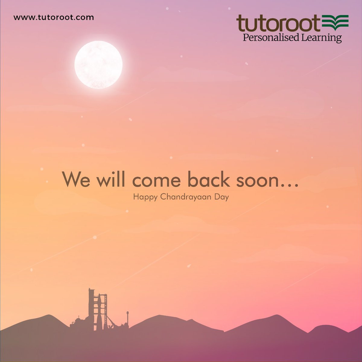Tutoroot's tweet image. On this day, let's show our support to ISRO for all the major breakthroughs that made India proud. 

#Tutoroot #PersonalisedLearning #TheTutorootEdge #8th #9th #10th #11th #12th #OnlineTuition #India #ISRO #Chandrayaan #Mars #LunarMission #MarsMission #Space  #ISROMission