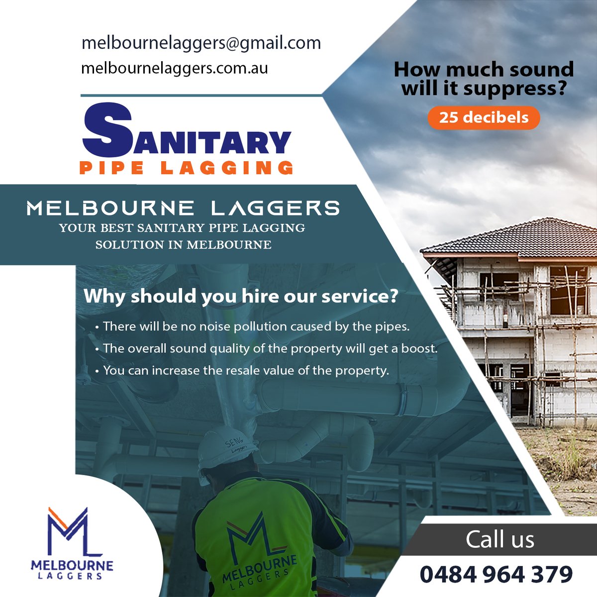 MelbLaggers's tweet photo. Installing acoustic lagging to your #sanitarypipes will reduce the sound of the turbulent flow caused by the toilet water and upstairs bathroom by 25 decibels.
.
.
#soundproof #melbournebuilder #plumbinglife #builder #newhomeconstruction #melbournelaggers #pipeinsulation https://t.co/S67RkEPRDH