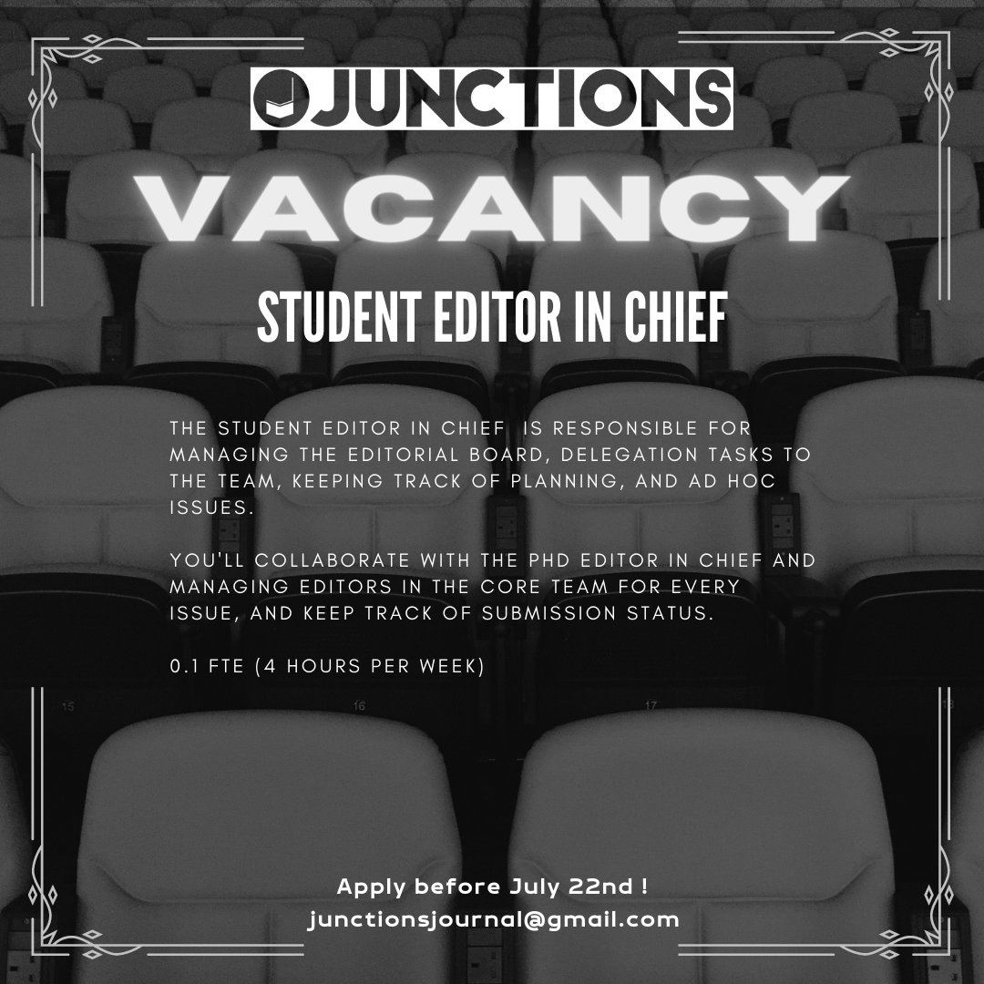 Junctions Journal tweet media