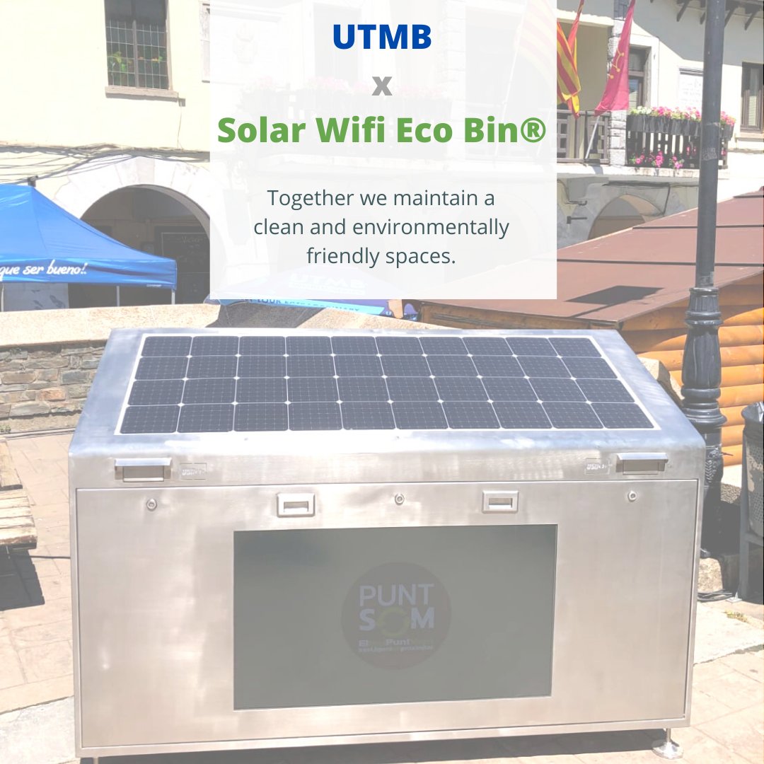 ♻️Solar Wifi Eco Bin integrate with live events to digitalize and optimize waste management and recycling besides offering free internet.

Thanks yout to @aranbyutmb, @utmbworldseries and @vielhaemijaran for collaborating with us.

#sustainableadvertising #smartcities