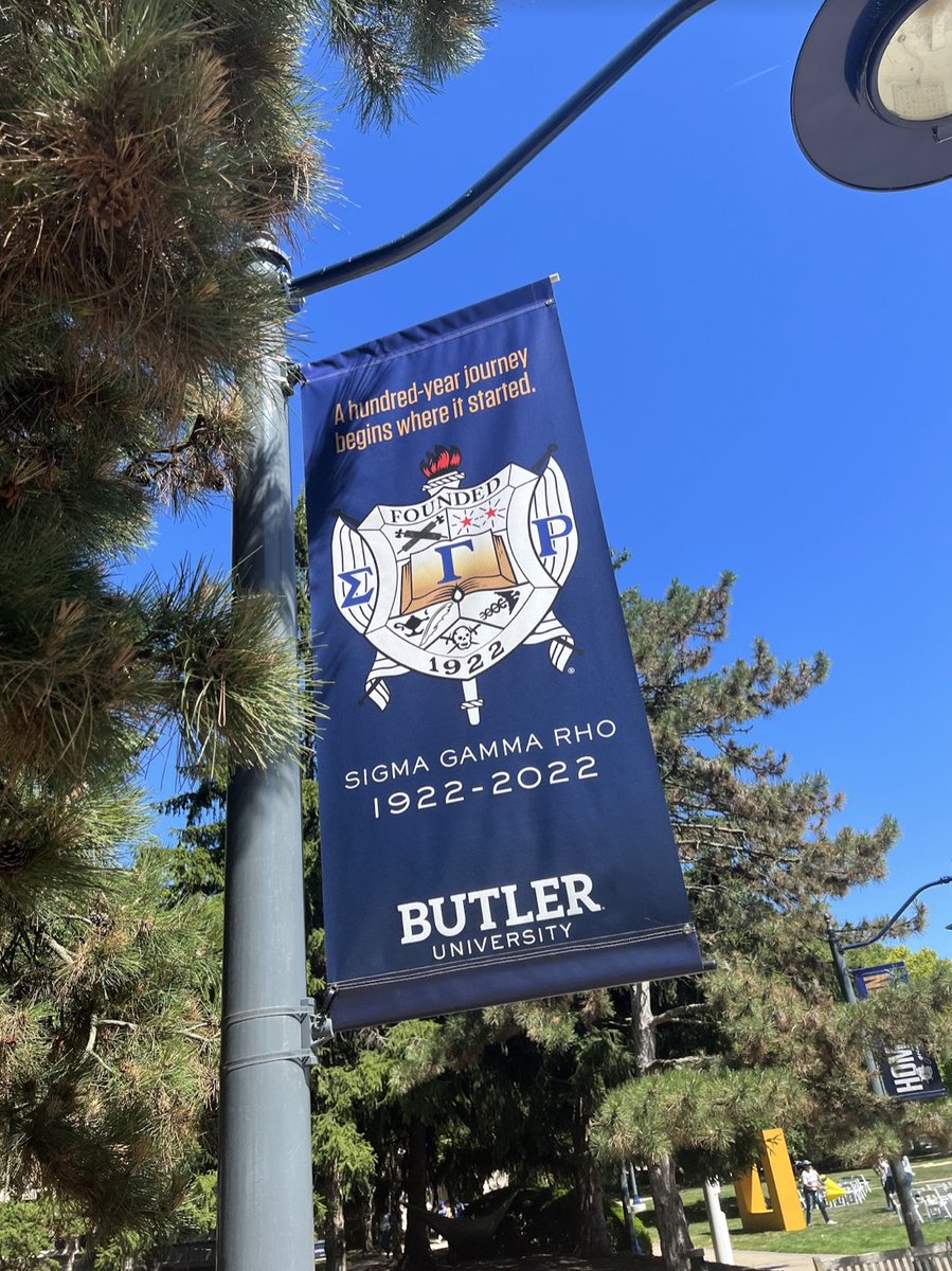 watchtheyard's tweet photo. Check out these banners at Butler University! 
#SigmaGammaRho https://t.co/EoI1kI320J