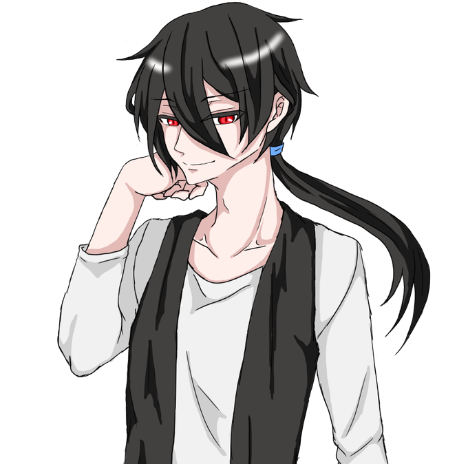 黒髪赤目のtwitterイラスト検索結果 古い順