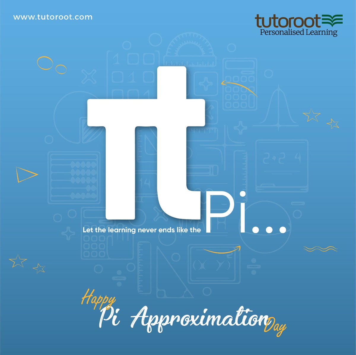 Tutoroot's tweet image. Tutoroot wishes a Happy Learning to all students out there.

#Tutoroot #PersonalisedLearning #TheTutorootEdge #8th #9th #10th #11th #12th #Tuition #OnlineTuition #learningcontinuity #learningrecovery #NEET #NEET2022 #IITJEE #Pi #PiApproximationDay #PiDay #Maths #Mathematics